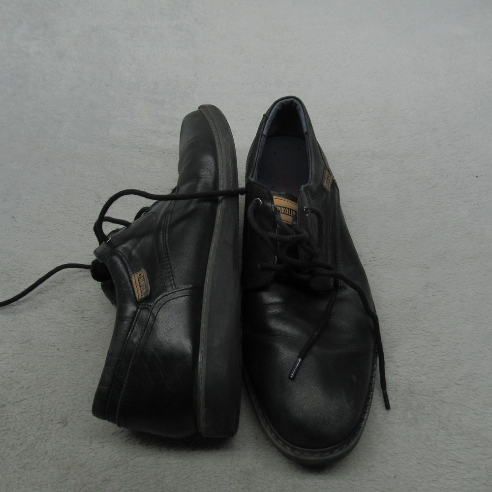 Pikolinos Mens 9 Oxford Shoes Black Leather Lace‎ Up Casual Dress Comfort EU42